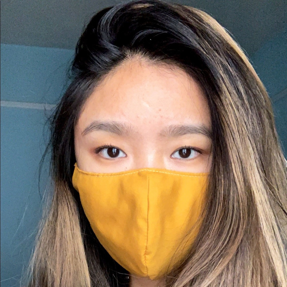 Mustard Yellow Face Cover